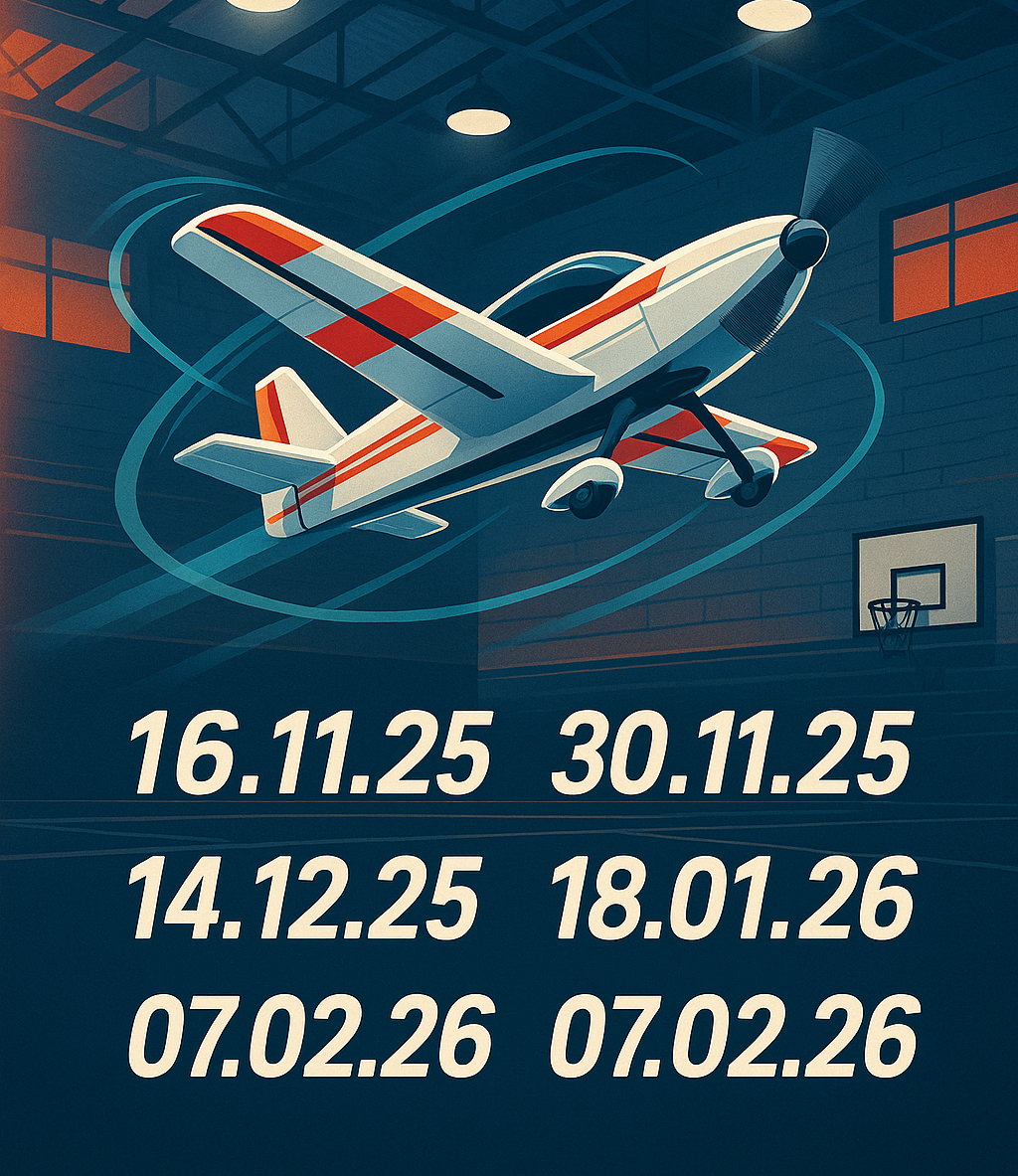 Die Hallenflugtermine stehen fest!